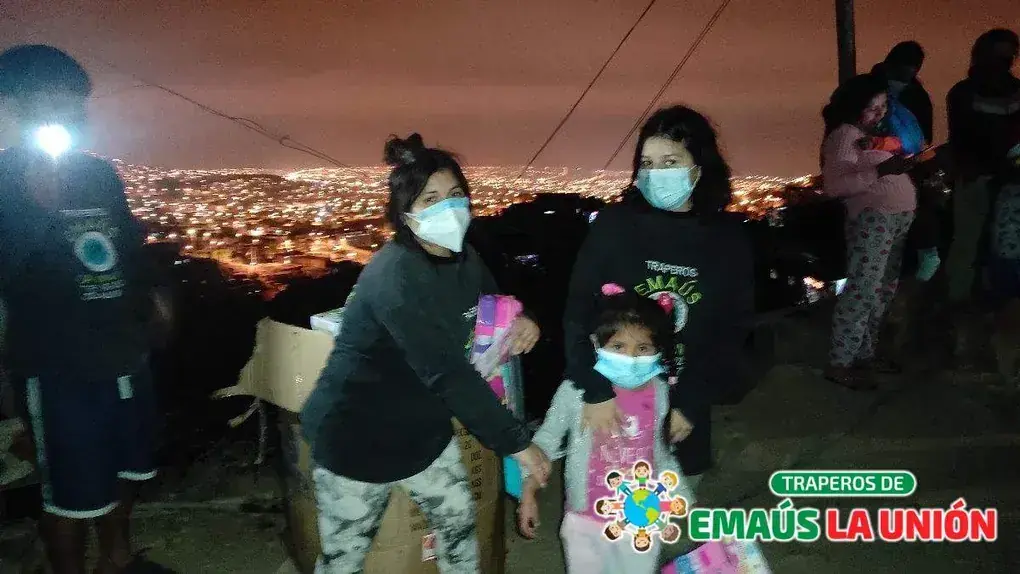 Navidad en Olla Común Pueblo Unido del Mirador, Tablada de Lurín VMT